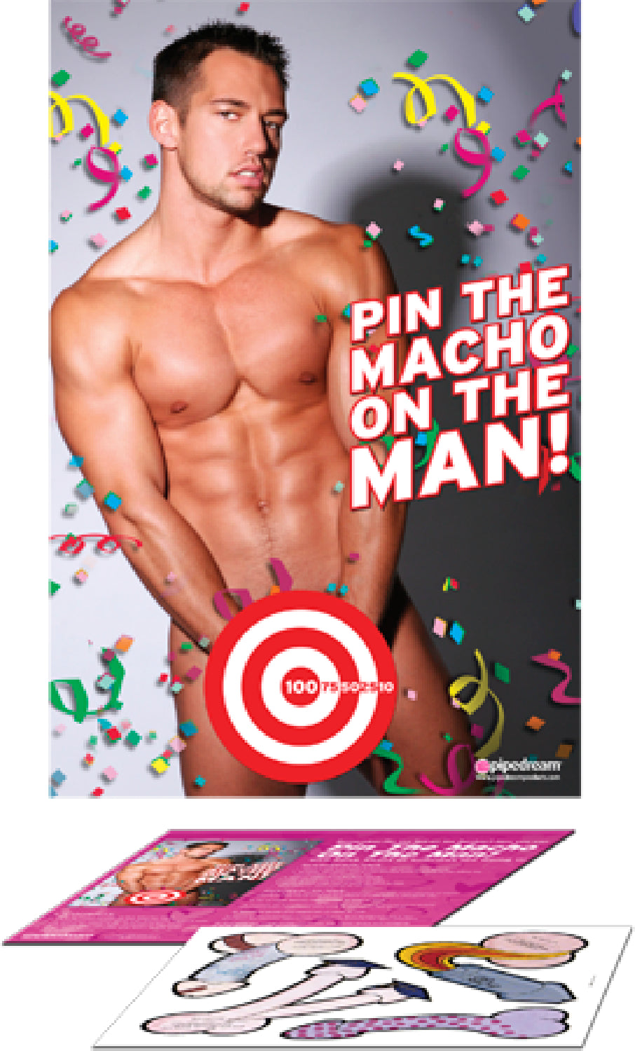 Bachelorette Party Favors Pin The Macho On The Man - Party Game - Early2bed