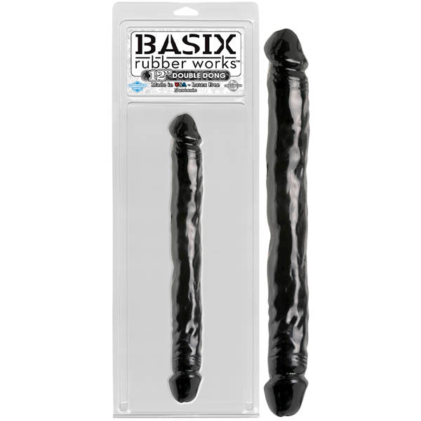 Basix Rubber Works 12'' Double Dong - Black 30.5 cm (12'') Double Dong