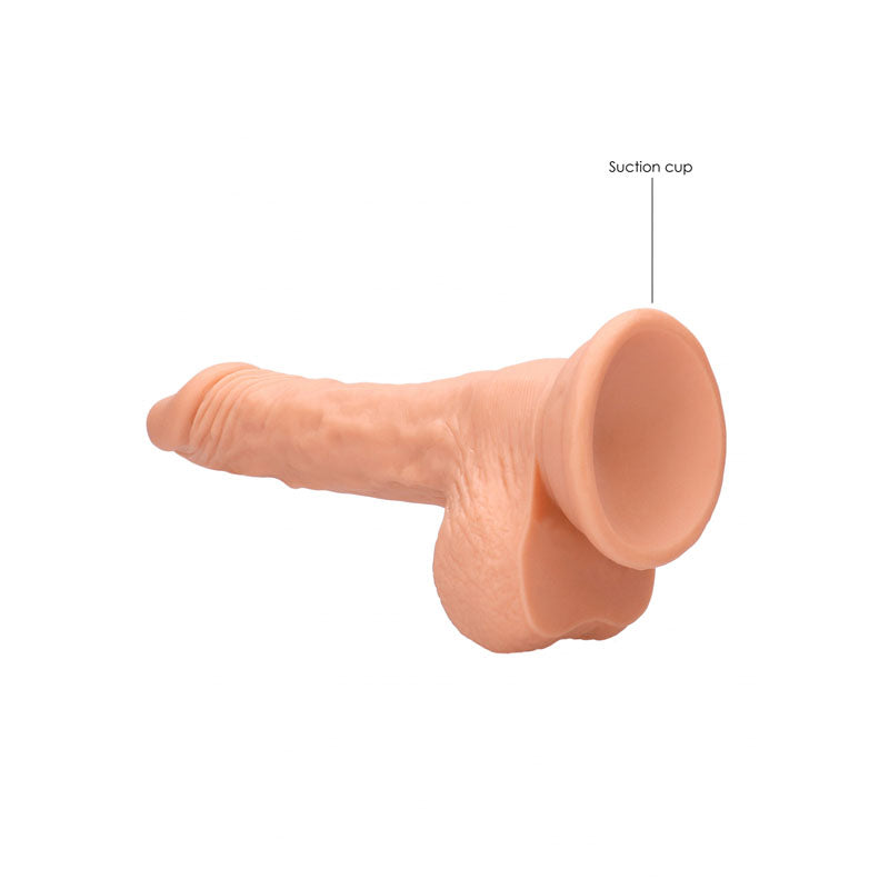 REALROCK 7'' Realistic Dildo With Balls - Flesh 17.8 cm Dong