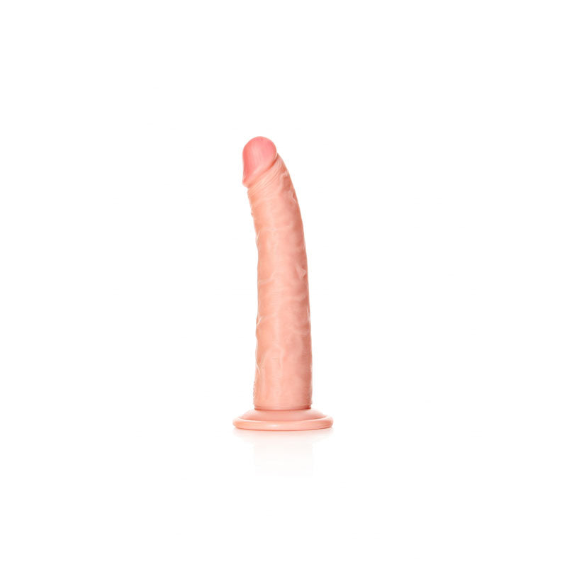 REALROCK Realistic Slim Dildo with Suction Cup - 20.5cm-(rea115fle)