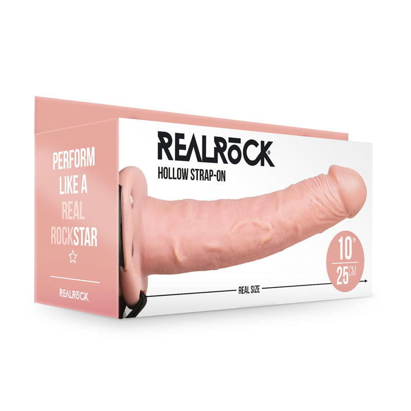 REALROCK Hollow Strap-on - 24.5 cm Flesh-(rea137fle)