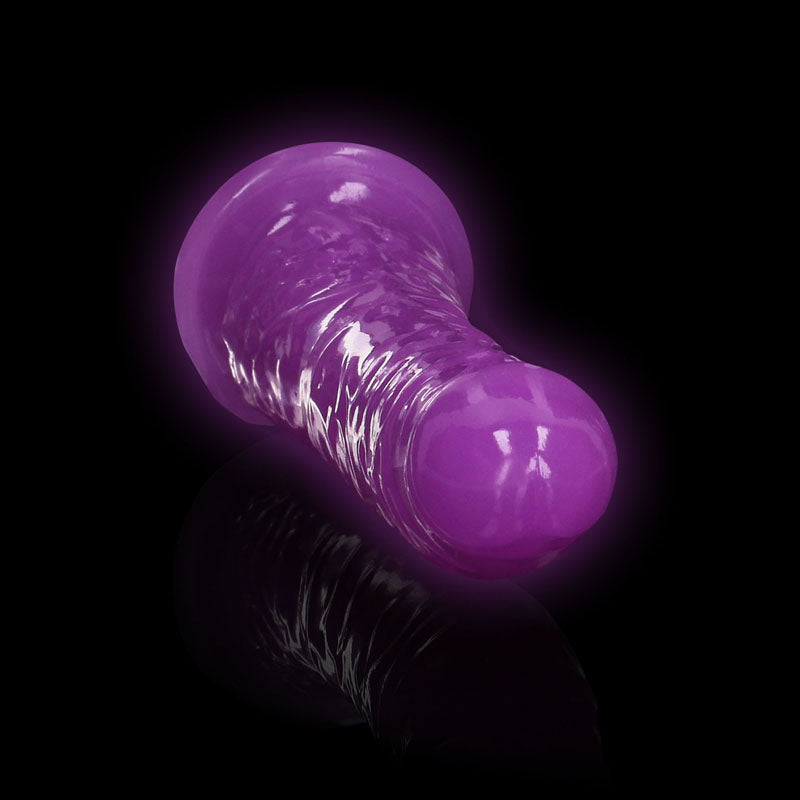 REALROCK 15.5 cm Slim Glow in the Dark Neon - Purple-(rea141glopur)