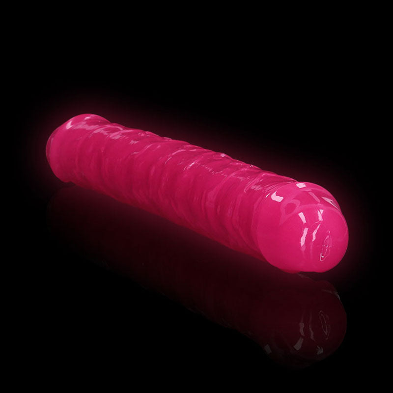 REALROCK 30 cm Double Dong Glow - Pink-(rea148glopnk)