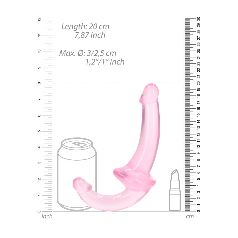 REALROCK 20 cm Strapless Strap-On - Pink-(rea157pnk)