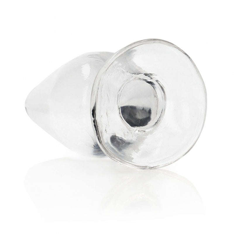 REALROCK 9 cm Anal Plug - Clear-(rea161tra)