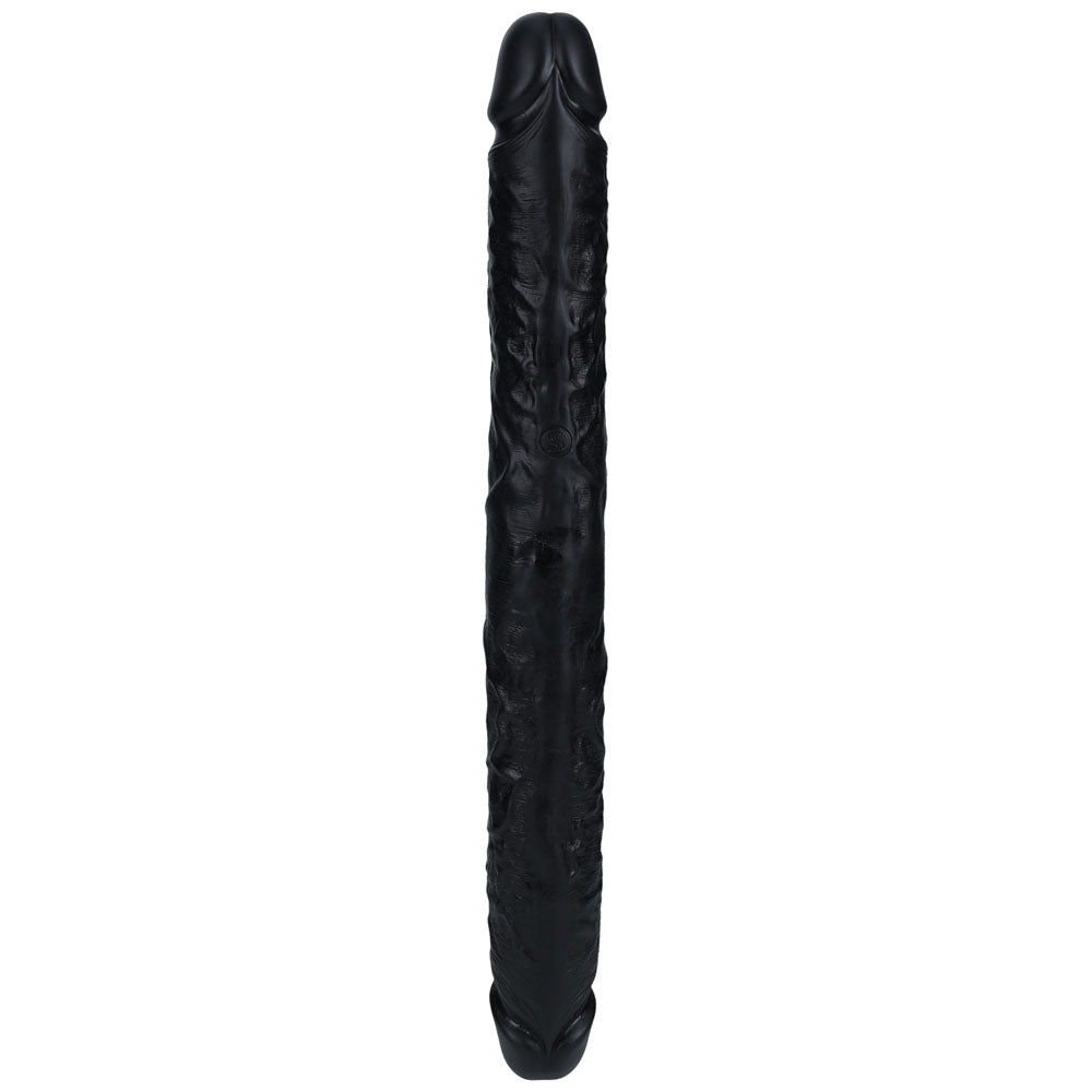 REALROCK 40cm Thick Double Dildo - Black-(rea186blk)