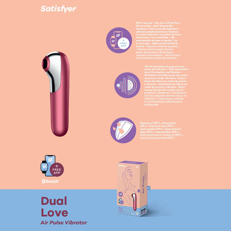 Satisfyer Dual Love - Clitoral Stimulator - (satdl-r)