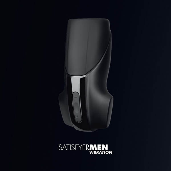 Satisfyer Men Vibration - Black USB Rechargeable Masturbator