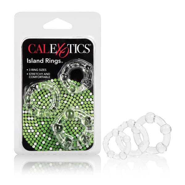 Island Rings - Clear Cock Rings - Set of 3 - Early2bed