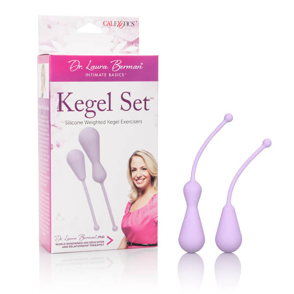 Dr. Laura Berman Intimate Basics Kegel Set - Pink Weighted Kegel Exercisers - Set of 2 - Early2bed