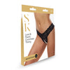 Load image into Gallery viewer, Secret Kisses Lace &amp; Pearls Crotchless Thong - Black - S/M Size