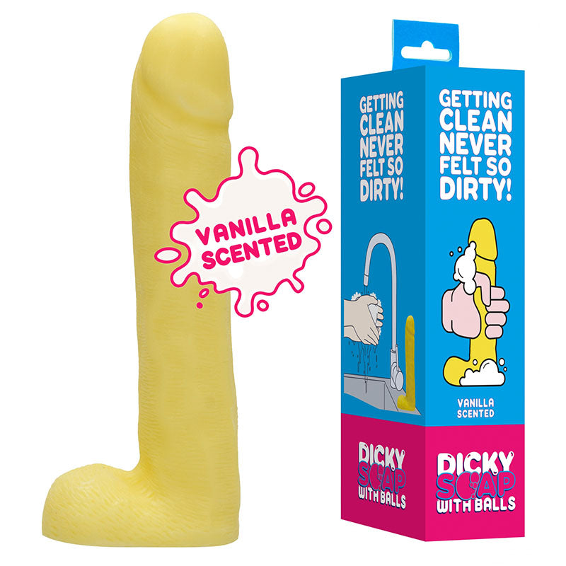 S-Line Dicky Soap With Balls - Vanilla Scented Novelty Soap