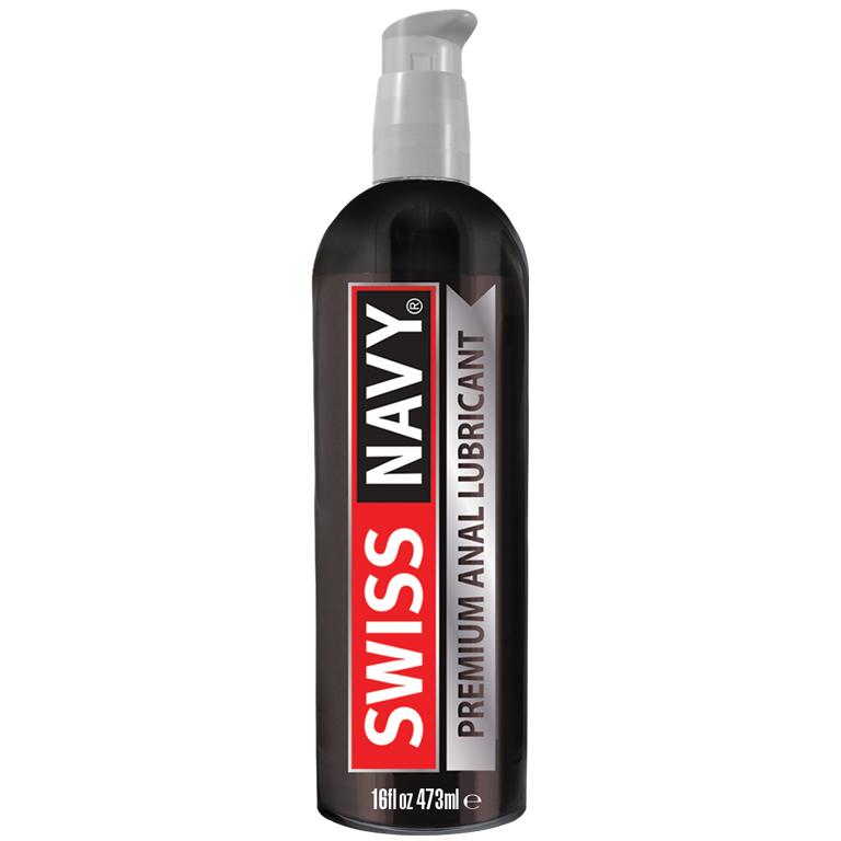 Swiss Navy Premium Anal Lubricant - Premium Silicone Anal Lubricant 472 ml (16 oz) Bottle