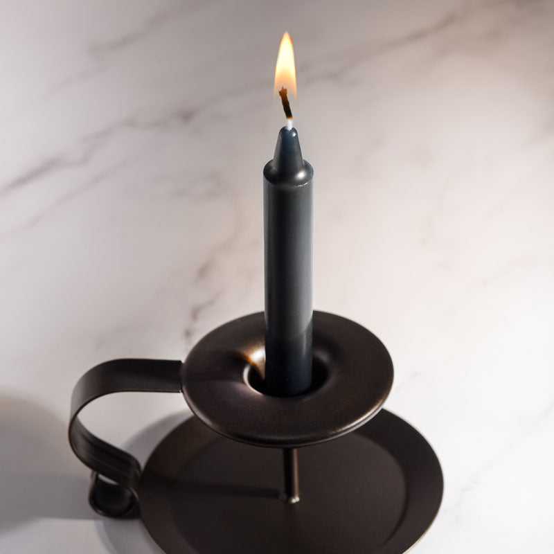 LaCire Drip Pillar Candles - Black-(ss05206)