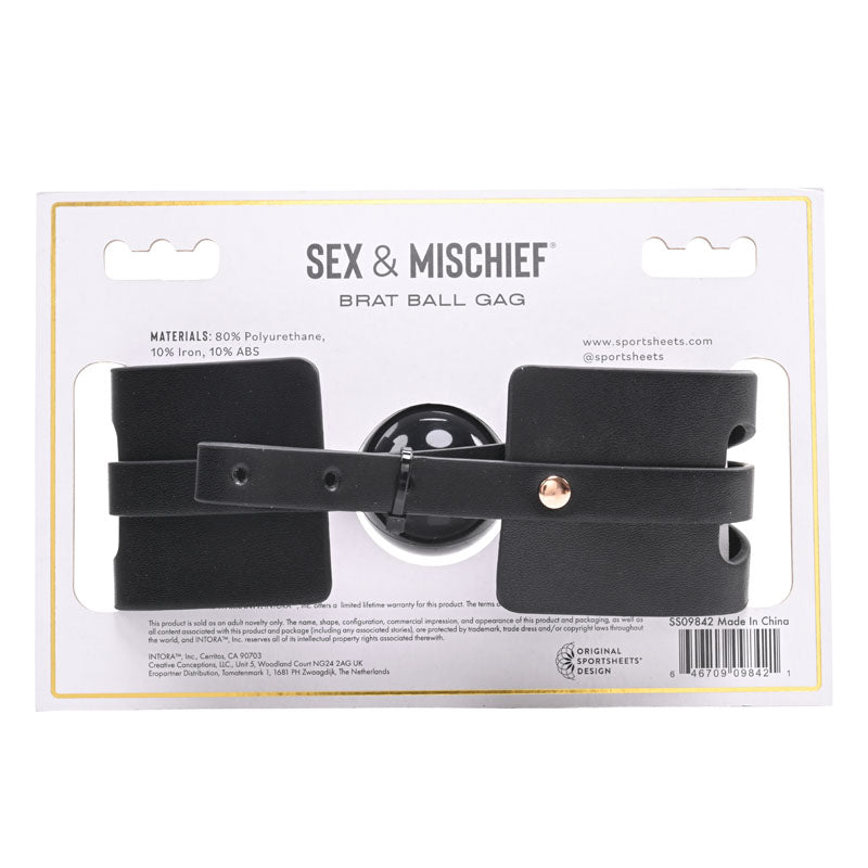 Sex & Mischief Brat Ball Gag-(ss09842)
