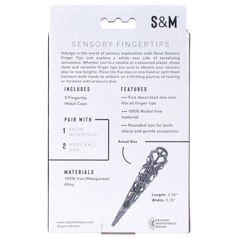 Sex & Mischief Sensory Fingertips - Black-(ss09860)