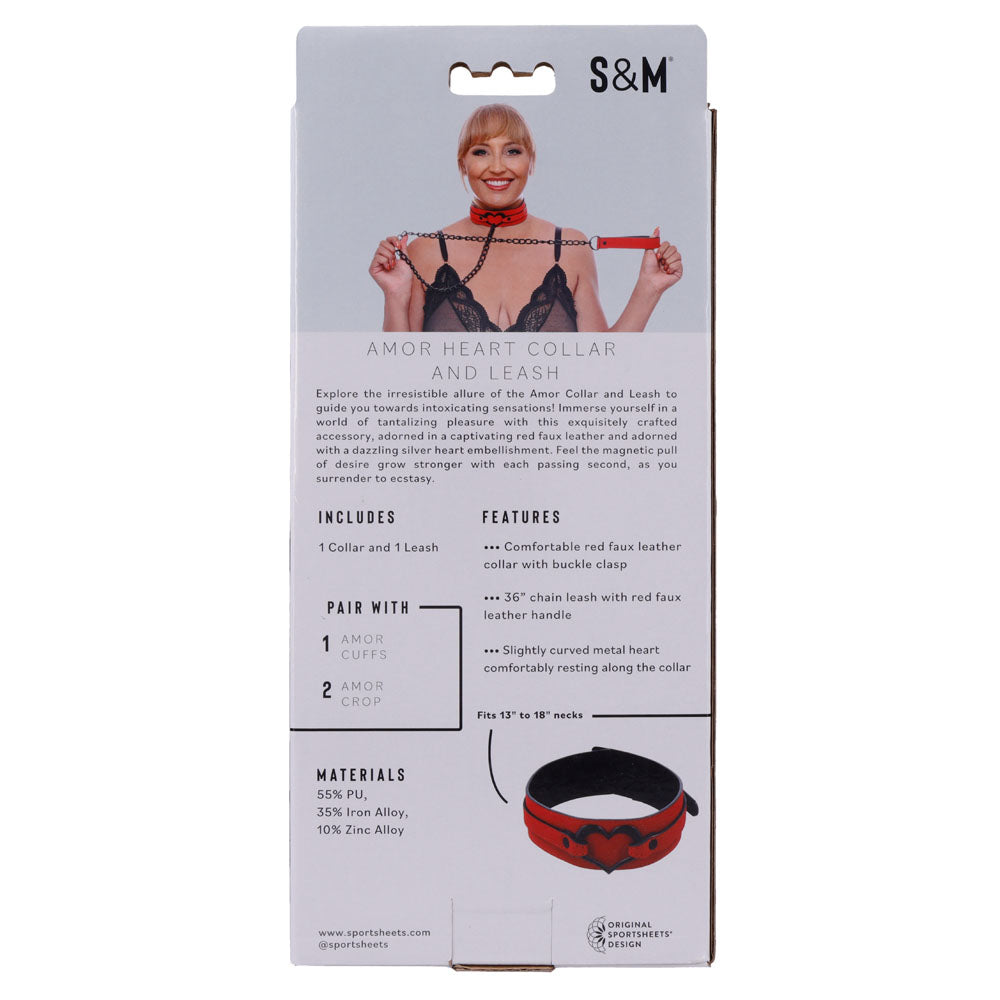 S&M Amor Collar and Leash-(ss09954)