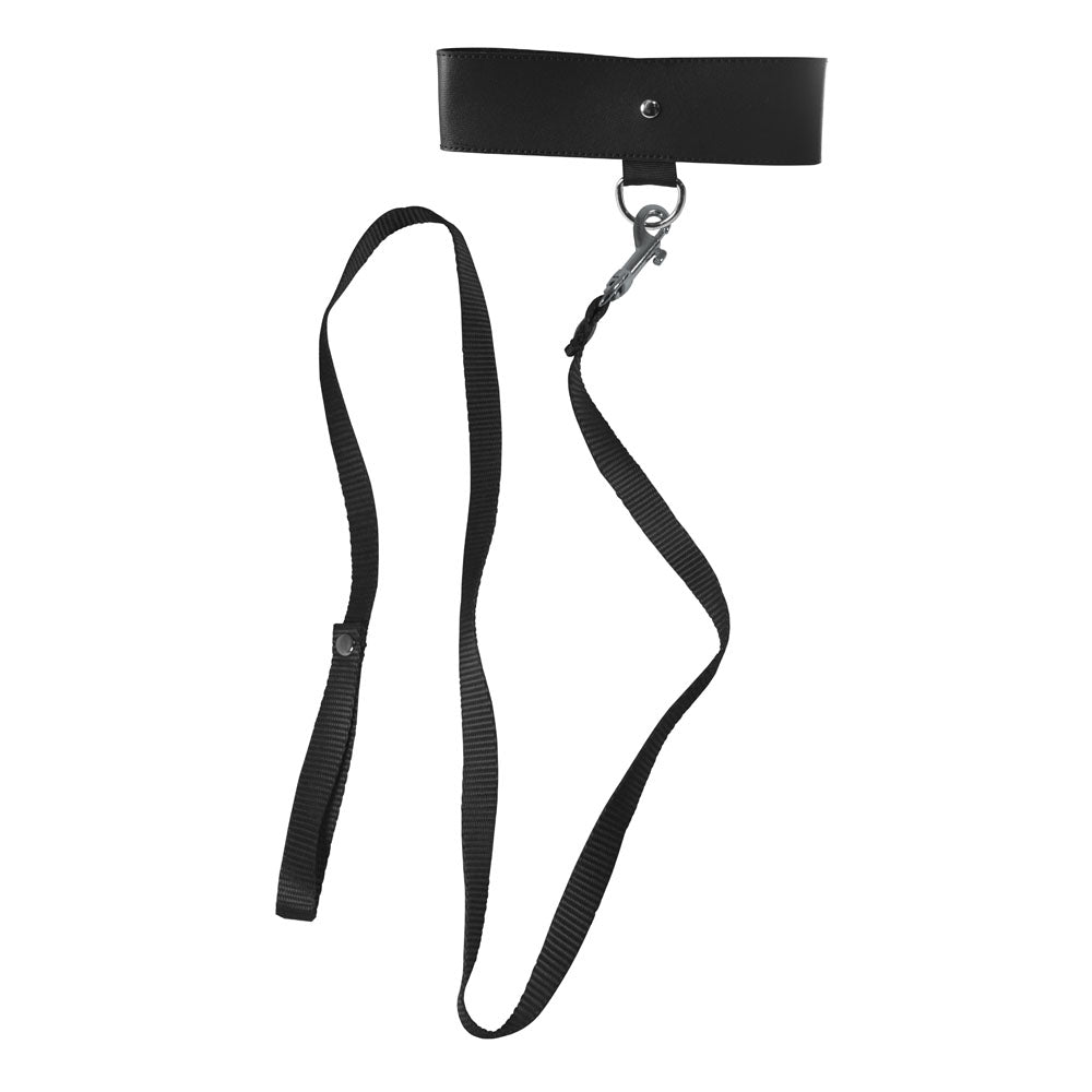 Sex & Mischief Black Leash & Collar-(ss10050)