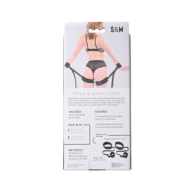 Sex & Mischief Thigh & Wrist Cuffs-(ss92127)