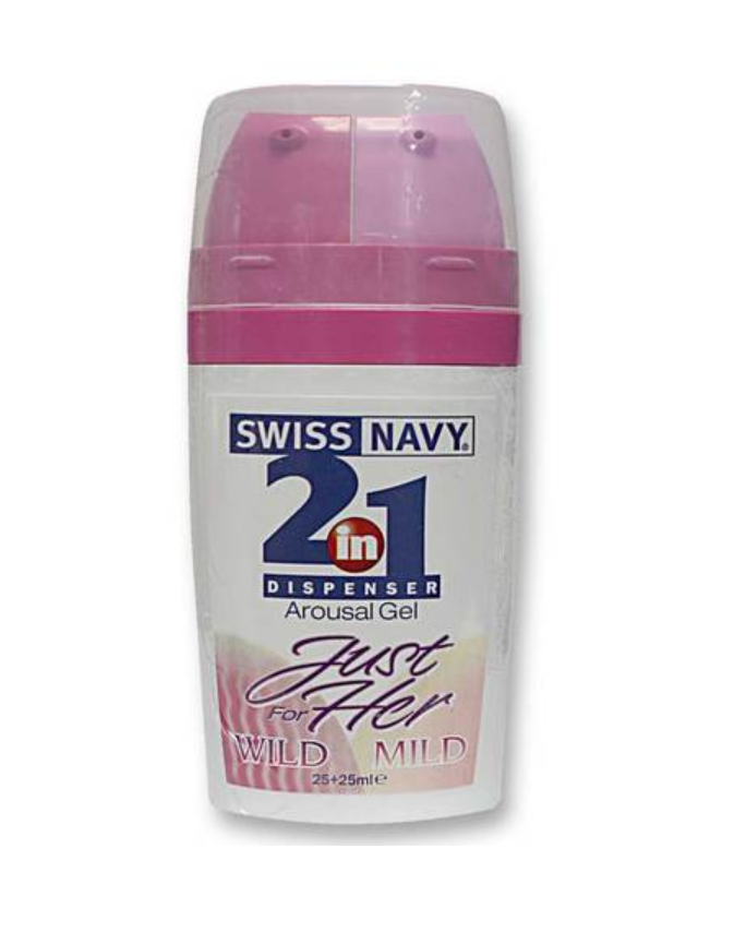 Swiss Navy 2 in 1 Lube Just For Her, Mild and Wild - 25 ml ea