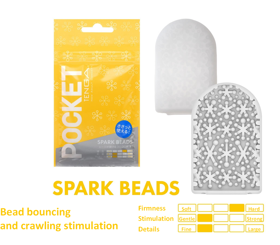 Pocket TENGA Spark Beads Adult Sex Toy For Men Masturbation Sleeve