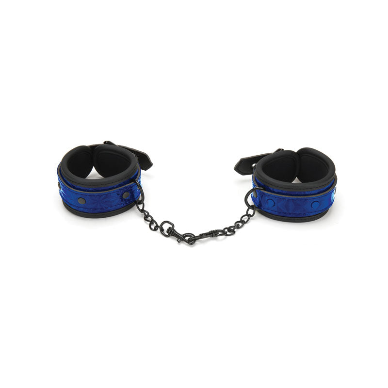 WhipSmart Diamond Hand Cuffs-(ws1000-blu)