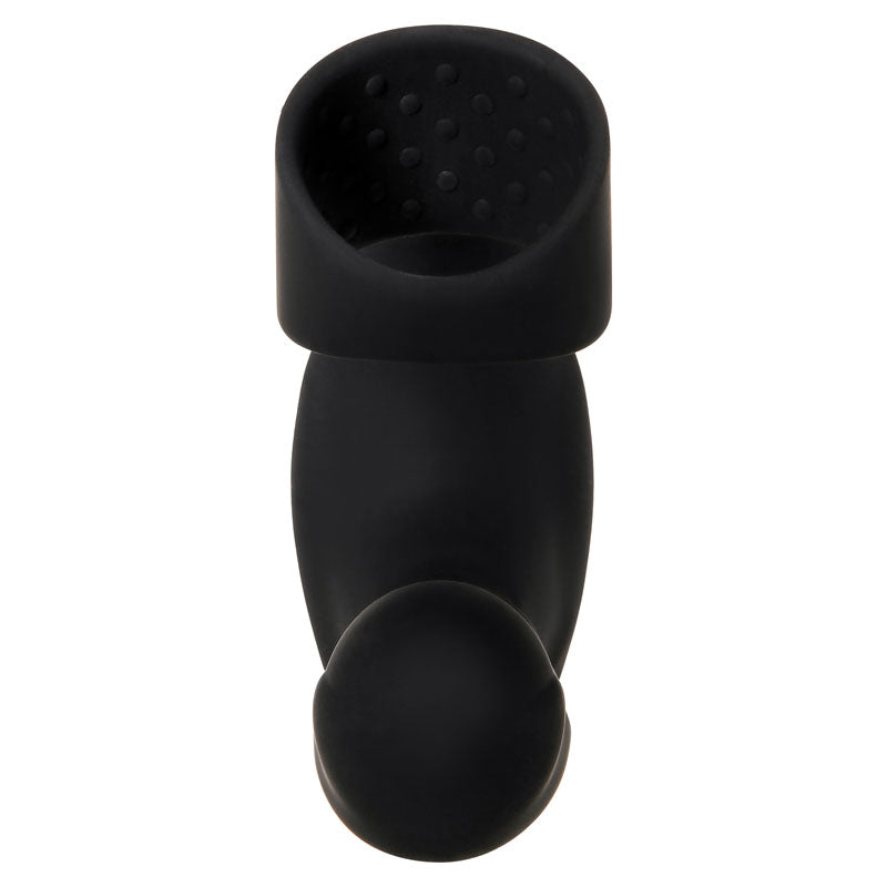 Zero Tolerance Strapped & Tapped - Black USB Rechargeable Heating Anal Plug with Cock Ring
