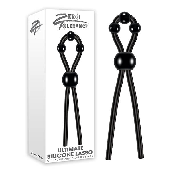 Zero Tolerance Ultimate Silicone Lasso - Black Silicone Adjustable Lasso Cock Ring