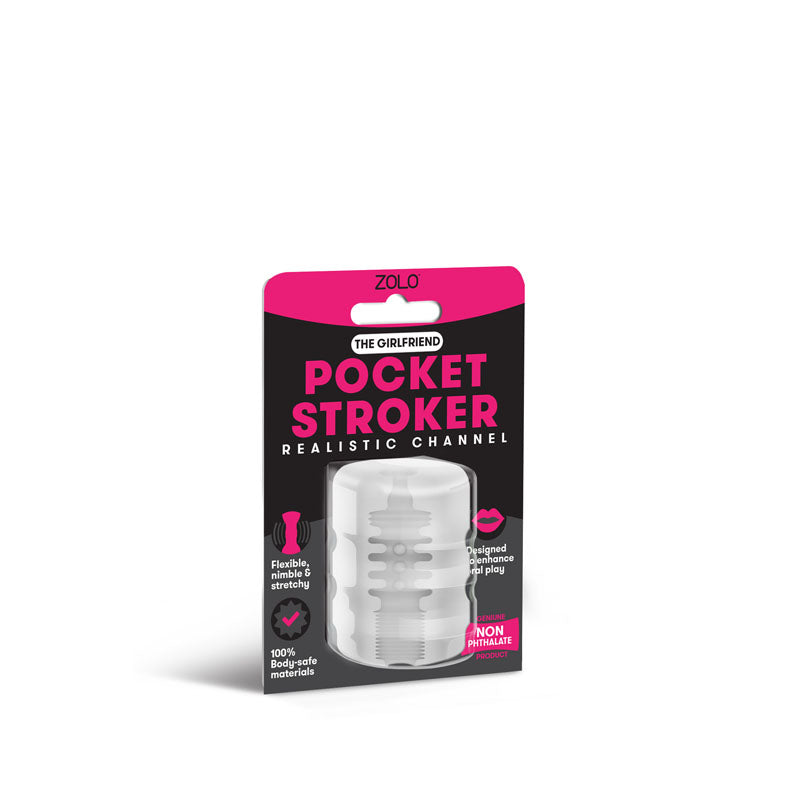 Zolo Girlfriend Pocket Stroker - Clear Mini Stroker