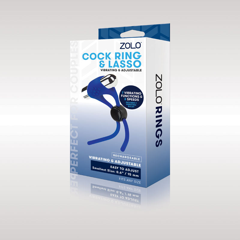 Zolo Rechargeable Cock Ring & Lasso-(zo-6037)