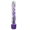 Classix Mr Twister - Metallic Purple 16.5 cm (6'') Vibrator with Clear Sleeve - Early2bed