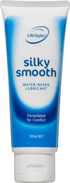 LifeStyles Silky Smooth Lubricant -100g Water Based Personal Lube Tube
