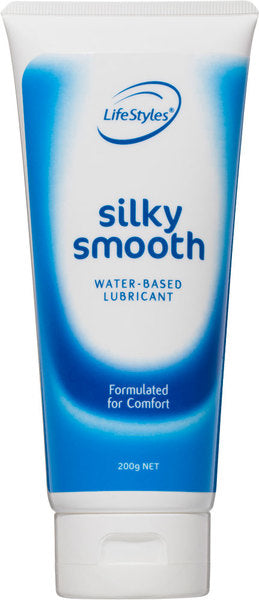 LifeStyles Silky Smooth Lubricant -200g Water Based Personal Lube Tube