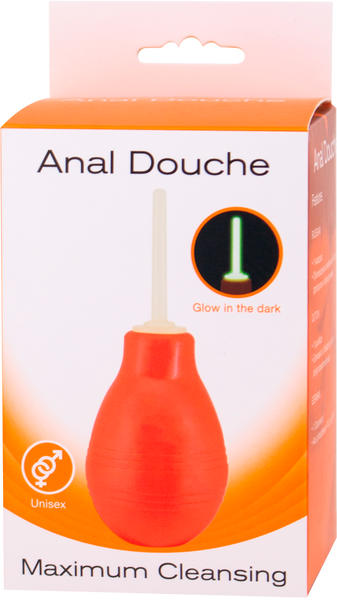 Seven Creations Anal Douche - Red with Glow In Dark Tip - Early2bed