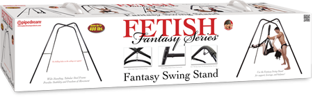 Fetish Fantasy Series Fantasy Swing Stand - Black Swing Stand (No Swing Included) - Early2bed