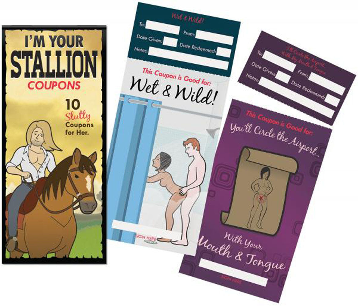 i'm Your Stallion Coupons 10 Slutty Coupons For Her - Set of 10 Vouchers